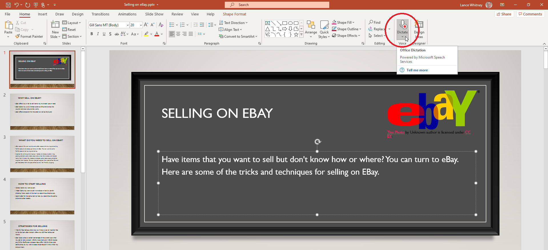 powerpoint for mac text to speech
